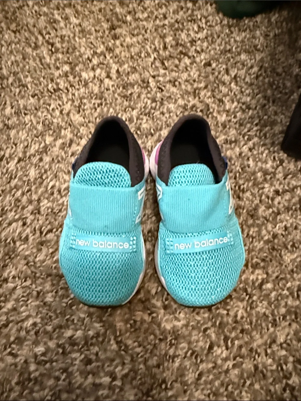 New Balance Kids Teal Slip-On Sneakers nwot